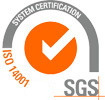 Logo certifikátu SGS ISO 14001
